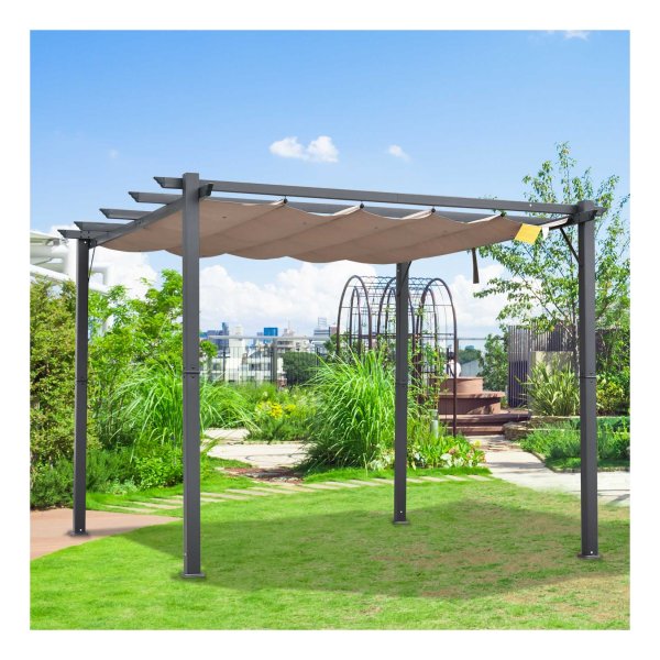 Terrasoverkapping - Zonnedak - Aluminium/antracietgrijs