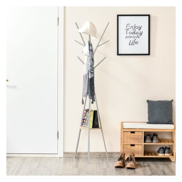 Kapstokstandaard - Strakdesign - Metaal - Wit