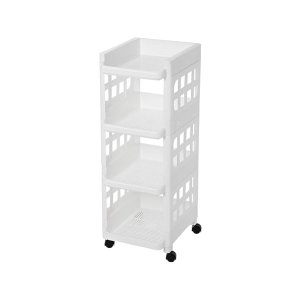 PLASTIC PP Multifunctionele trolleyruimte Spaar voor keuken, badkamer, opbergkeukentrolley