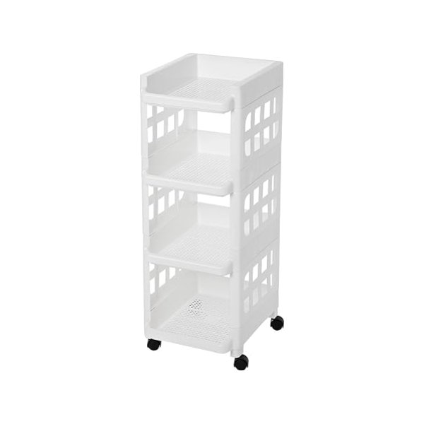 PLASTIC PP Multifunctionele trolleyruimte Spaar voor keuken, badkamer, opbergkeukentrolley