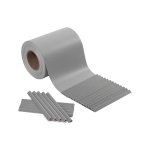 PVC Strips Garden Hek Roll Privacy Screen 40mx19cm Gratis 25 x Montage Clips, lichtgrijs