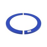 Trampoline randafdekking, veerbedekking, randbescherming, veiligheidsmat, UV-resistent, traanbestendige trampoline-accessoires, standaardgrootte, blauw