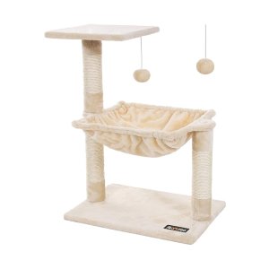 Katten beklimmen boom stabiele katboom met pluche en zachte hangmat