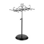 Juwelierhouder metalen sieradenhouder voor kettingen, armbanden en oorbellen, geschenken, zwarte