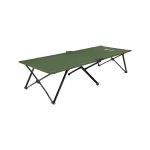 Opvouwbaar kampeerbed voor 1 persoon, gastbed, 206 x 75 x 45 cm, capaciteit 110 kg, voor kamperen, wandelen, buitenreizen, olijfgroen