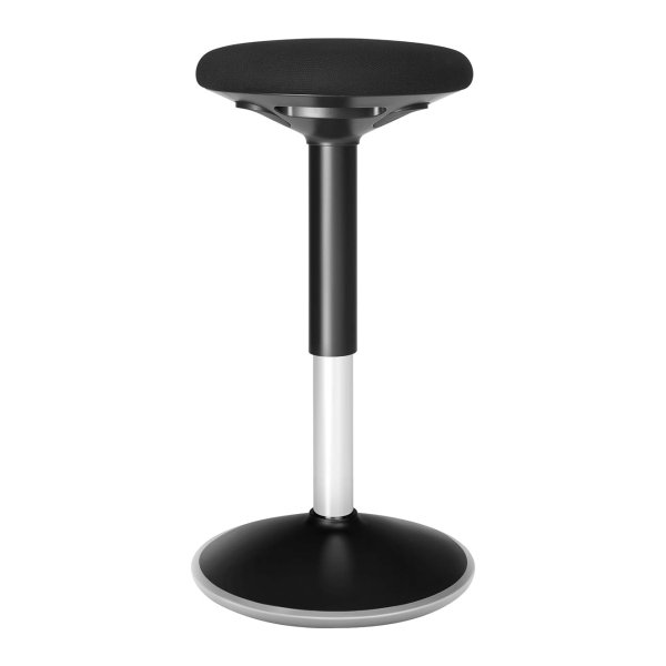 Werkstoel, ergonomische werkkruk, stoelkruk, 360 ° zwenkstoel, hoogte verstelbaar 56-81 cm, gemakkelijk te monteren, zwarte