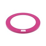 Vervangende trampoline veiligheidskussenmat, standaard veerdeksel voor 8 ft trampolines, 244 cm in diameter, 30 cm breed, UV-resistente, traanbestendige, randbescherming, roze