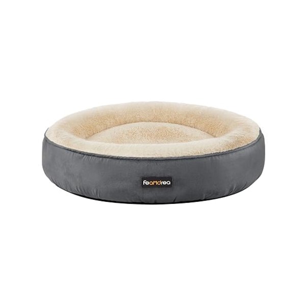 Hondenbed, kattenbed, donut, Ø 70 cm, donkergrijs