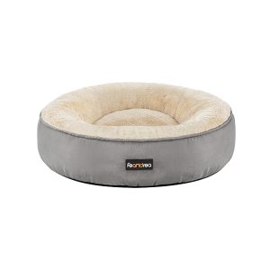Hondenbed, kattenbed, donut, Ø 50 cm, lichtgrijs