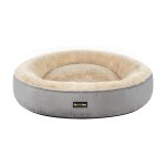 Hondenbed, kattenbed, donut, Ø 70 cm, lichtgrijs