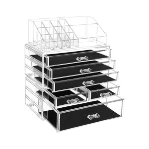 Make-up Organizer – Cosmetica-organizer met 6 Lades en 15 Vakjes – Transparant