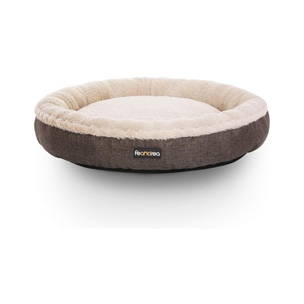 Hondenbed, hondenbed, kattenbed, donut, rond, Ø 65 cm, grijs