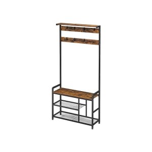 Kledingsrek kledingrek met 7 haken en stoel