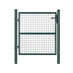 Gegalvaniseerde stalen tuinpoort hekpoort met slotdeurklink en sleutel 106 x 100 cm (l x h), groen