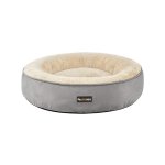 Hondenbed, kattenbed, donut, Ø 60 cm, lichtgrijs