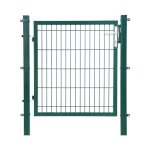 Gegalvaniseerde stalen poort tuindeur met slothendel en kwaliteitssleutel 106 x 150 cm (W x H) groene