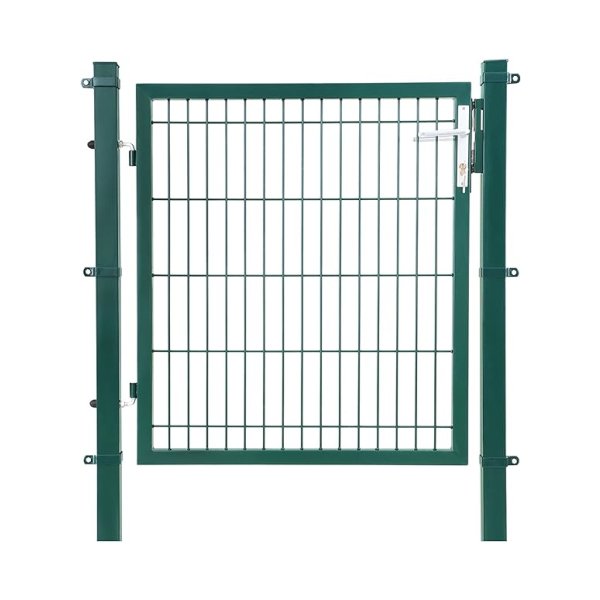Gegalvaniseerde stalen poort tuindeur met slothendel en kwaliteitssleutel 106 x 150 cm (W x H) groene