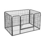 Puppy van de buitenafhankelijke puppy Run 122 x 80 x 70 cm, grijs