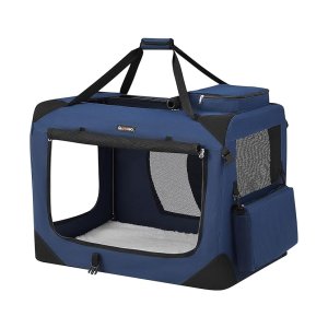 Hondendrager, vouwstofdier door de stof, 81 x 58 x 58 cm, donkerblauw