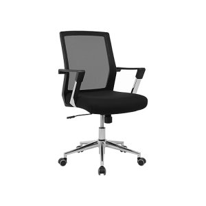 Zakelijke stoel, mesh bekleding, zwart