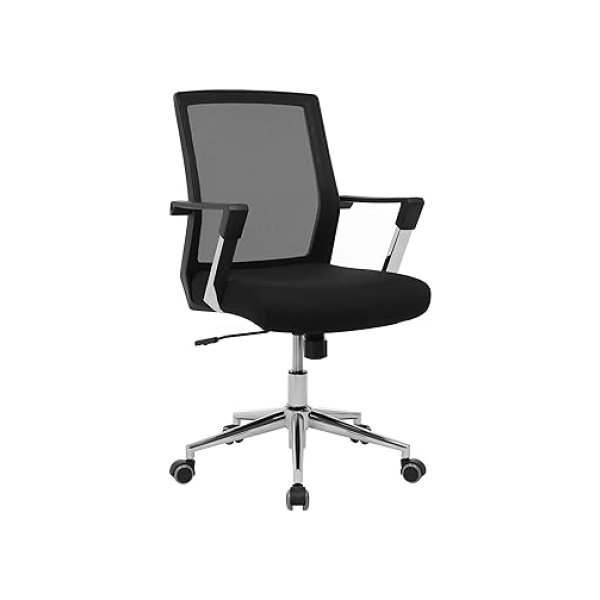 Zakelijke stoel, mesh bekleding, zwart