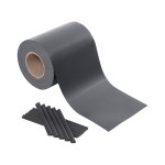 PVC Privacy Strips Hekfilm 50 m x 19 cm Extra dikke ondoorzichtige met 25 x Fixing Clips Anthracite
