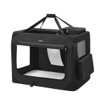 Hondendoos voor auto, hondentransportdoos, opvouwbare kattenbox, Oxford -stof, xxl, 91 x 63 x 63 cm, zwarte PDC90H, 4700 g