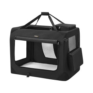 Hondendoos voor auto, hondentransportdoos, opvouwbare kattenbox, Oxford -stof, xxl, 91 x 63 x 63 cm, zwarte PDC90H, 4700 g