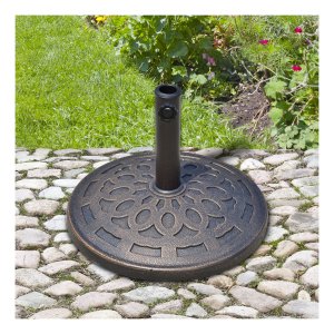 Parasolvoet - Bronzen - Duurzaam - 14 kg, passend - Bruin