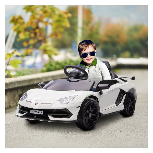 Kinderauto - KidsCar - MP3-Speler - Verlichting - Wit