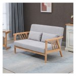 Loveseat - Elegante zitbank - Fluweelzacht - Grijs