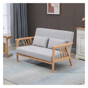 Loveseat - Elegante zitbank - Fluweelzacht - Grijs