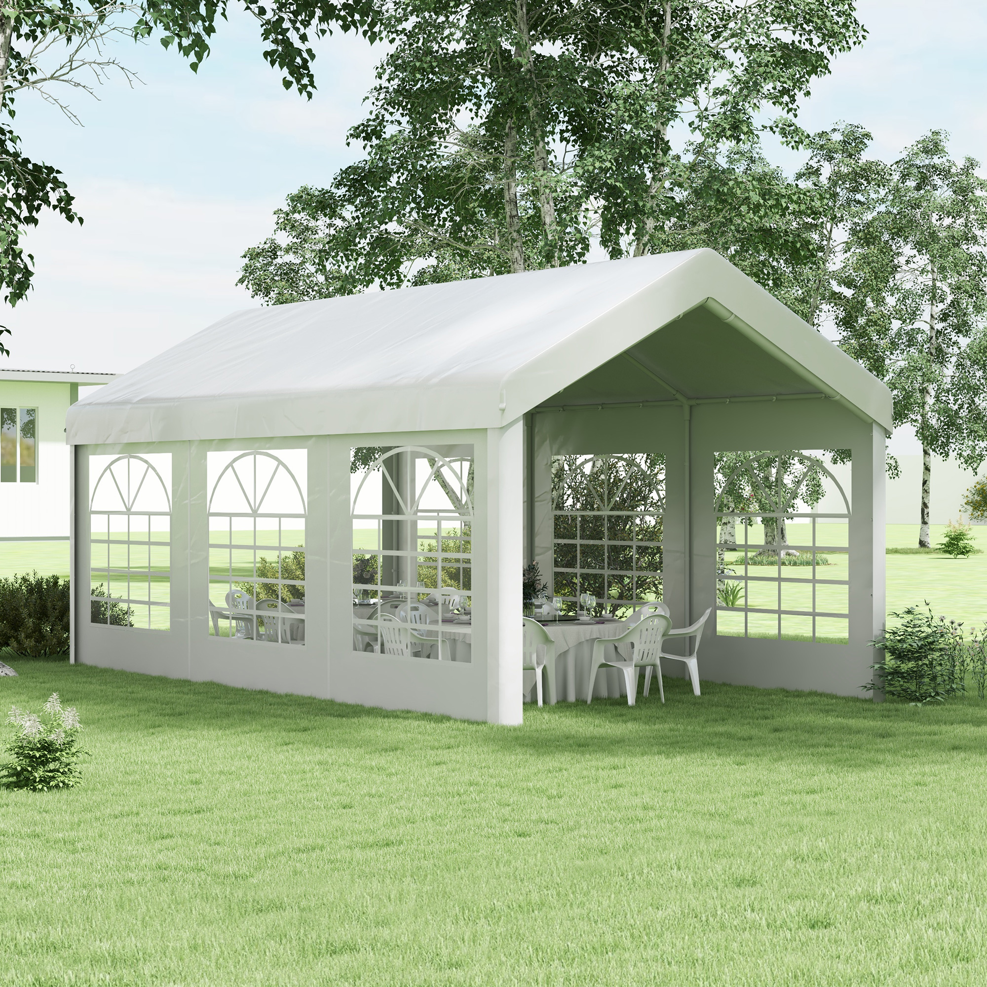 WOLTU Vouwpaviljoen, Waterdicht, Pop-up Paviljoen, 2 X 2 M Met Zijpanelen Outdoortent In Hoogte Verstelbaar Uv Bescherming Met Opbergtas