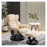 TV-zetel - Relaxwonder - Draaifunctie - Ligstand - Crèmekleur