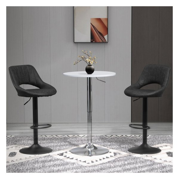 Barkrukken - Luxe Living - Draaibaar en verstelbaar - Grijs