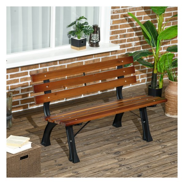 Tuinbank - Outdoor Living - Rugleuning - Dubbelzit - Koffiekleur