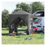 Tuinpaviljoen - Opvouwbaar - UV-bescherming - Zwart