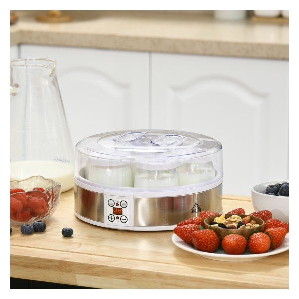 Yoghurtmaker - Gezonde Leven - Timerfunctie - Inclusief glazen - Wit