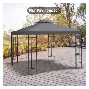 Paviljoendak - - Polyester - Donkergrijs