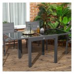 Tuintafel - Exclusief - Inklapbaar - Zwart