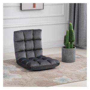 Grondstoel - ComfortPro - Verstelbare rugleuning - Zitkussen - zwart