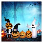 Opblaasbaar - FeestExpress - Halloween Versiering - Spookfamilie - Wit