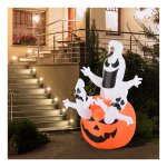 Halloweendecoratie - Opblaasbaar - Pompoen Geest - Oranje