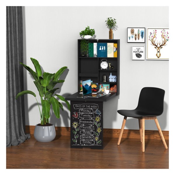 Wandtafel - Opklapbaar - Schoolbord - Zwart