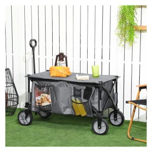 Transportwagen – FoldMaster - Opvouwbaar – Draagkracht 120 kg - Donkergrijs