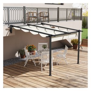 Pergola - Luxe Patio - Verstelbaar dak - Crèmekleurig