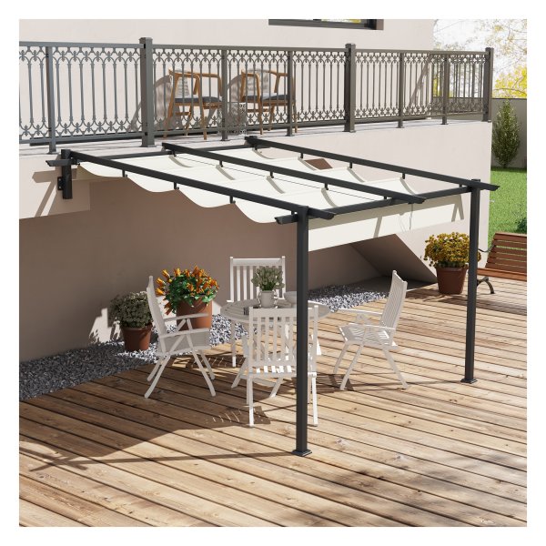 Pergola - Luxe Patio - Verstelbaar dak - Crèmekleurig