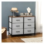 Commode - Urban Living - Inklapbare laden - Werkblad - Grijs