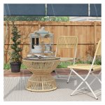 Rotanbijzettafel - Natuurlijk - Boho-design - Bruin