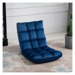Bodemstoel - ComfortPlus - Verstelbare rugleuning - Deluxe Blue